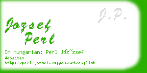 jozsef perl business card